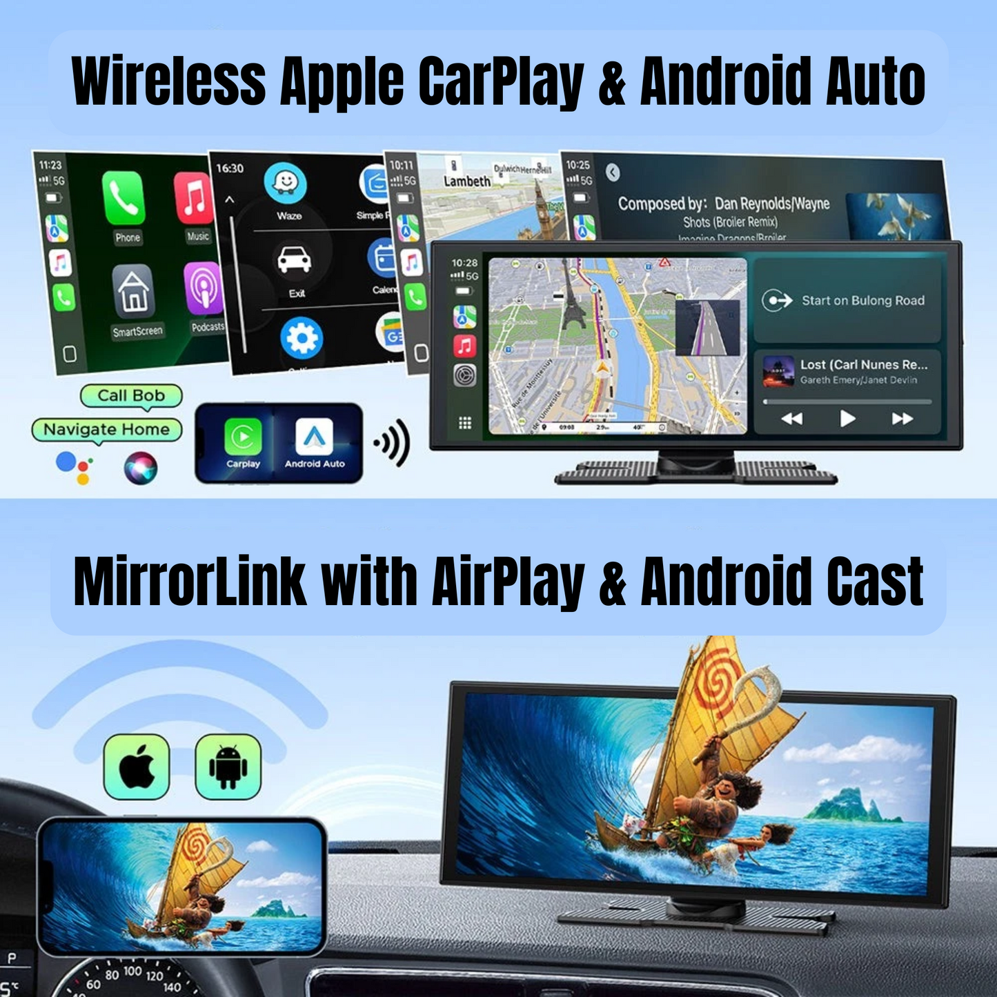 DashMate | Apple CarPlay & Android Auto CarTablet (2025 Model)